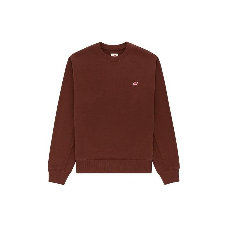 New Balance MADE in USA Core Crewneck Sweatshirt Asia Sizing  Rich Oak  Men s MT21541-ROK L