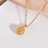 18k Gold Plated Copper Zircon Necklace: Fashionable, Non-Fading, Lightweight Clavicle Chain Jewelry