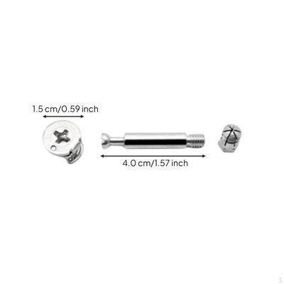 Furniture Connector, Stainless Steel Fastener Lock Screw, Eccentric Wheel, Cabinet Assembly