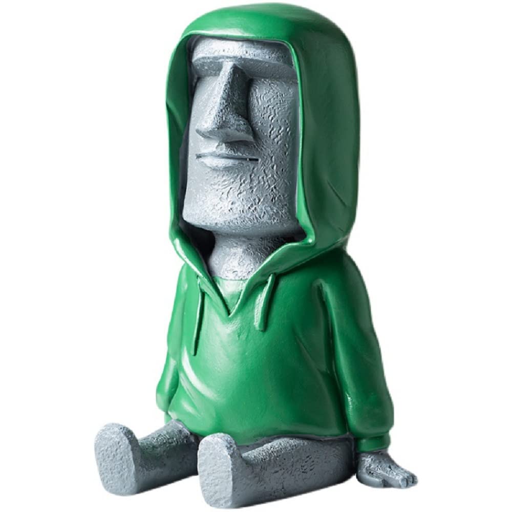 

smartphone pen pencil fun and unique stationery gray [Myth Square] Moai-shaped stand/pen holder, stand, holder, item, green, серый