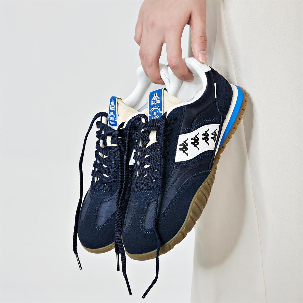Kappa Retro Casual Shock Absorbing Breathable Low Top Training Shoes Unisex sneakers Black Blue K0EW5MM22-906