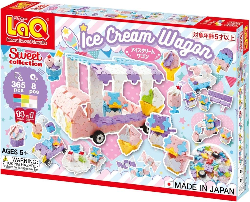 LaQ Sweet Collection Ice Cream Wagon LaQ ICE CREAM WAGON
