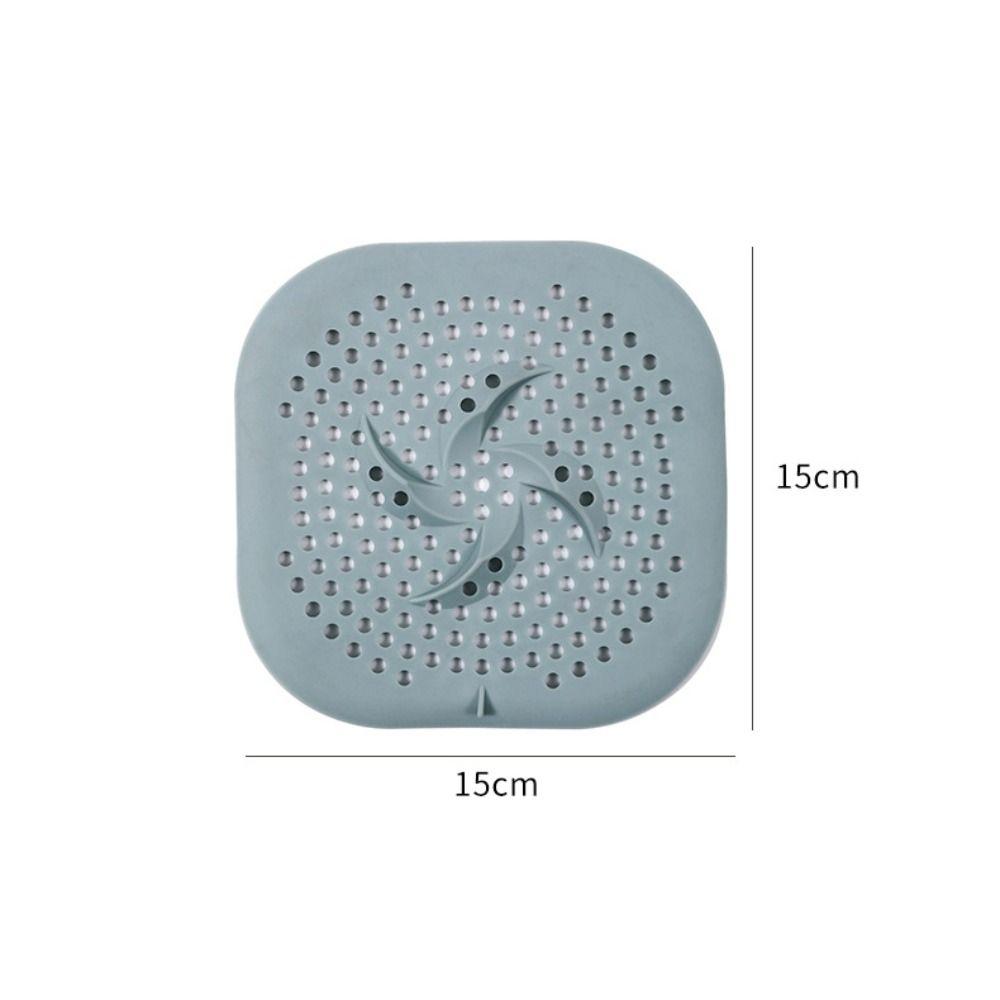 Anti-blocking Hair Kitchen Sink Filter Lightweight with Suction Cup Sink Strainer TPR Stain Resistant Floor Drain Mat Hand Sink