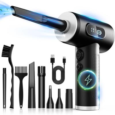 290000Pa Car Vacuum Cleaner Wireless Vacuum Cleaner Adjustable Electric Air Duster with LED Light, Rechargeable Cordless Air Blower