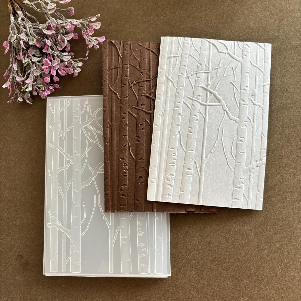 3D Texture Plastic Embossing Mold Template for DIY Journals