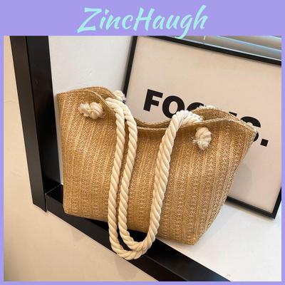 Stylish Vintage Woven Tote Bag For Women Perfect For Outdoor Beach Vacations