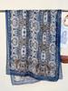 Elegantes Damen Boho Seidenschal Langes Wickeltuch Vintage Blumendruck Sonnenschutz Bandanas Hijab Mujer Schal Pareo Strand Lässig Neu