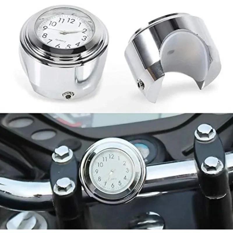 Motorradlenkeruhr Universelle Wasserdichte Lenker Zifferblattuhr Uhr Edelstahl Umbau Fahrrad Nachtsicht Stoßfeste Uhr