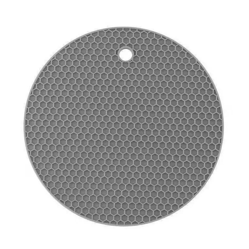 Silicone Anti Scalding Mat Pot Holder Household Kitchen Countertop Protection Heat-resistant Anti Slip Circular Silicone Mat