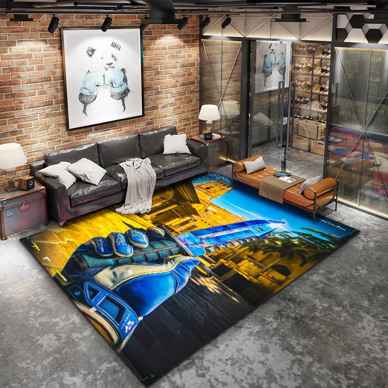 Csgo2 Carpet Rug for Living Room Bedroom Home Sofa Decoration,Kids play Nonslip Floor Mat