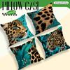 Bohemian Leopard Cushion Pillowcase Printed Polyester 45x45cm Throw Pillowcover Decorative Sofa Cushion Pillowslip Home Decor