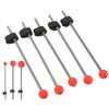 5PCS Mini Winter Ice Fishing Rod Top Tip Portable Outdoor Fishing Rod Red Ball Spring Tips