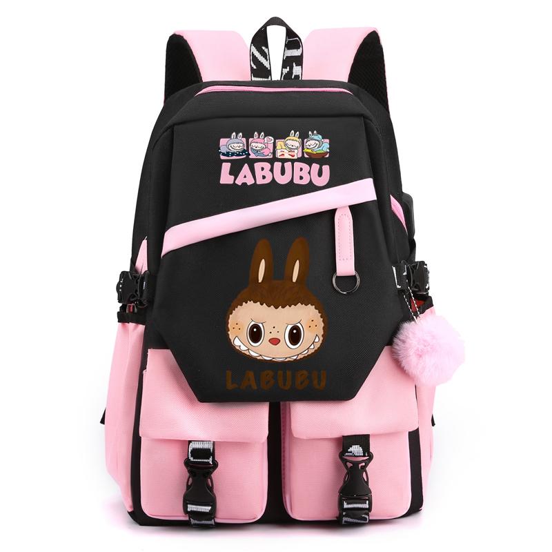 Cartoon Printed Backpack Student Teenager Girl Boy Schoolbag Large Capacity Waterproof Bookbag Women Men Travel Bag Gift