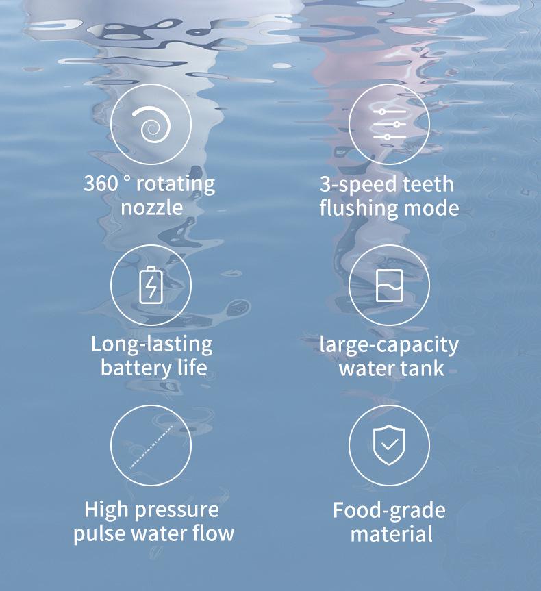Portable High-Pressure Oral Irrigator for Effective Dental Calculus Removal