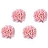 Set of 4 Artificial Flower Curtain Tiebacks Rope Drapes Holder Window Treatments Accessories for Bedroom and Living Room
