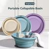 Folding Basin, Large Deep Wash Basin, Laundry Basin for Student Dormitory, Thickened Plastic Basin, Foot Bath Basin