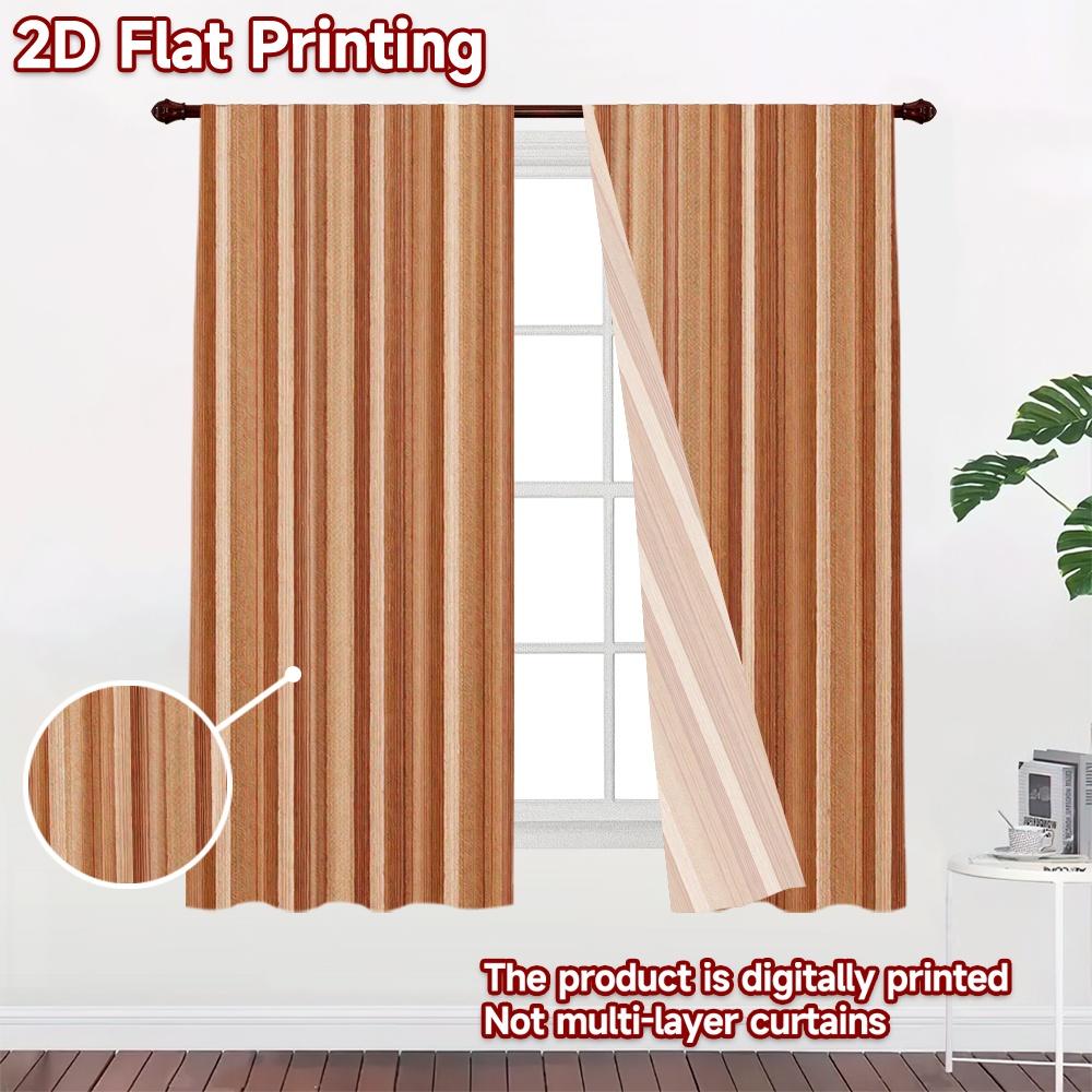 2D flat Photography Backdrop Photography Banner Brown Vertical Stripes 100% Polyester Holiday Decorations for Door, wall,