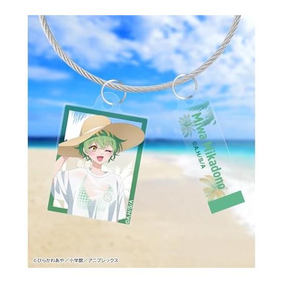 TV Anime "The Three Sisters of the Emperor Are Surprisingly Easy." Newly Illustrated Miwa Mikado Beach Date ver. Double Wire Acrylic Keychain ver.A