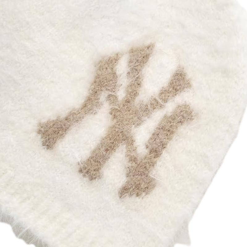 MLB New York Yankees Nylon Beanies Unisex Cream Fashion 3ABNB0956-50CRS