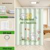 LIEI No-Drill Waterproof Shower Curtain
