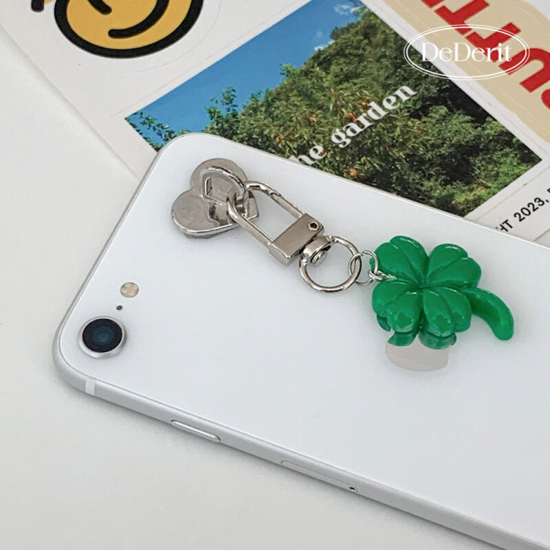 Glücksklee-Schlüsselanhänger für AirPods und Handytasche