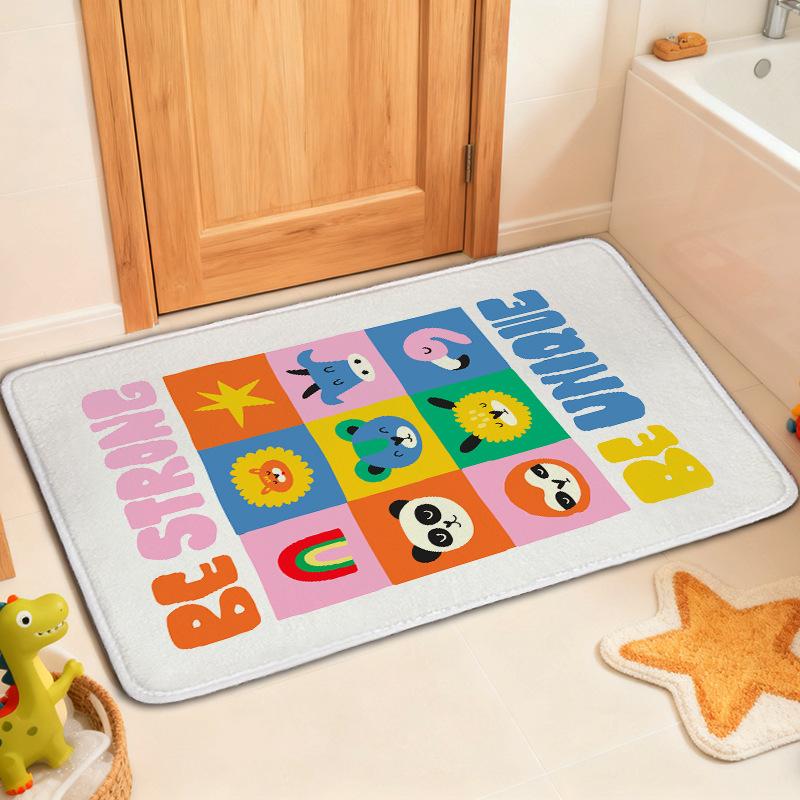 Entrance Door Mat Bathroom Carpet Anti Slip and Absorbent Floor Mat Household Foot Mat Door Anti Slip Mat