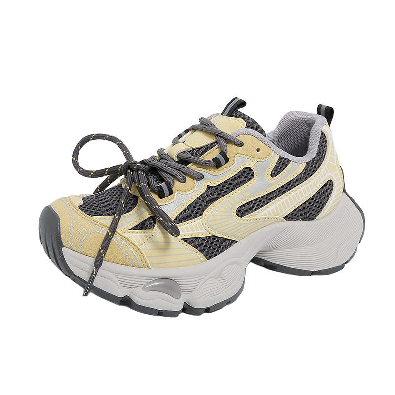 European Station 2025 Early Autumn New Platform Dad Shoes Retro Contrasting Color Casual Sports Shoes Muffin Bottom Couple Tide Shoes