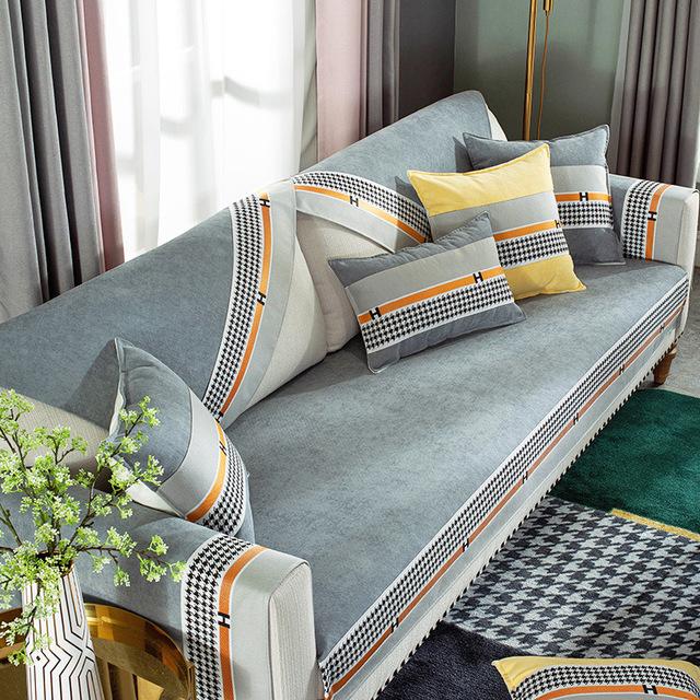 

Чехол для дивана Four Seasons Universal Thickening Living Room Decoration Combination Sofa Подушка Нескользящий Чехол для мебели 30x50 pillowcase