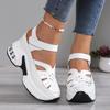 Lässige Synthetik-Sandalen mit atmungsaktivem Cut-Out-Design und dicker Luftpolstersohle