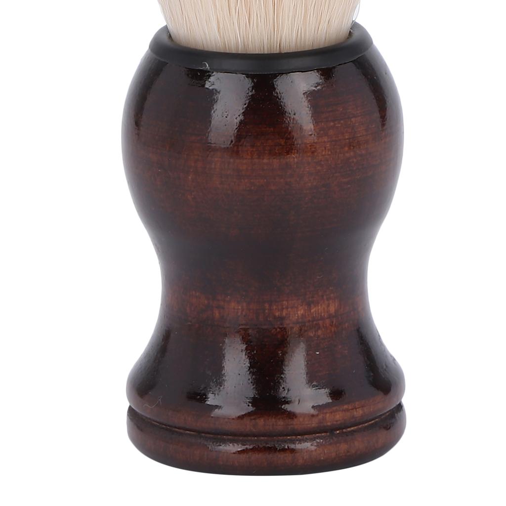 Weicher Haar Rasierpinsel Friseur Rasierschaumpinsel Holzgriff Bartrasur Reinigungsbürste