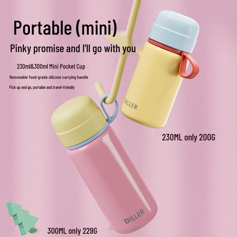 Diller 316 Stainless Steel Mini Portable Water Bottle(Random Color)