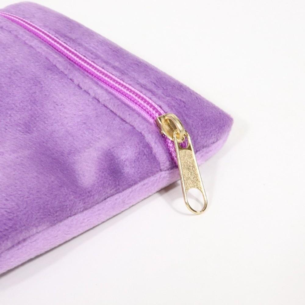 Double-Sided Zipper Jewelry Pouch Zipper Closure Jewelry Storage Bag  Jewelry Packaging