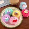 Cute Sausage Mouth Furry Balls Keychain Pendant Soft Plush Balls Bag Charm Backpack Ornament Fashionable Accessory Gift