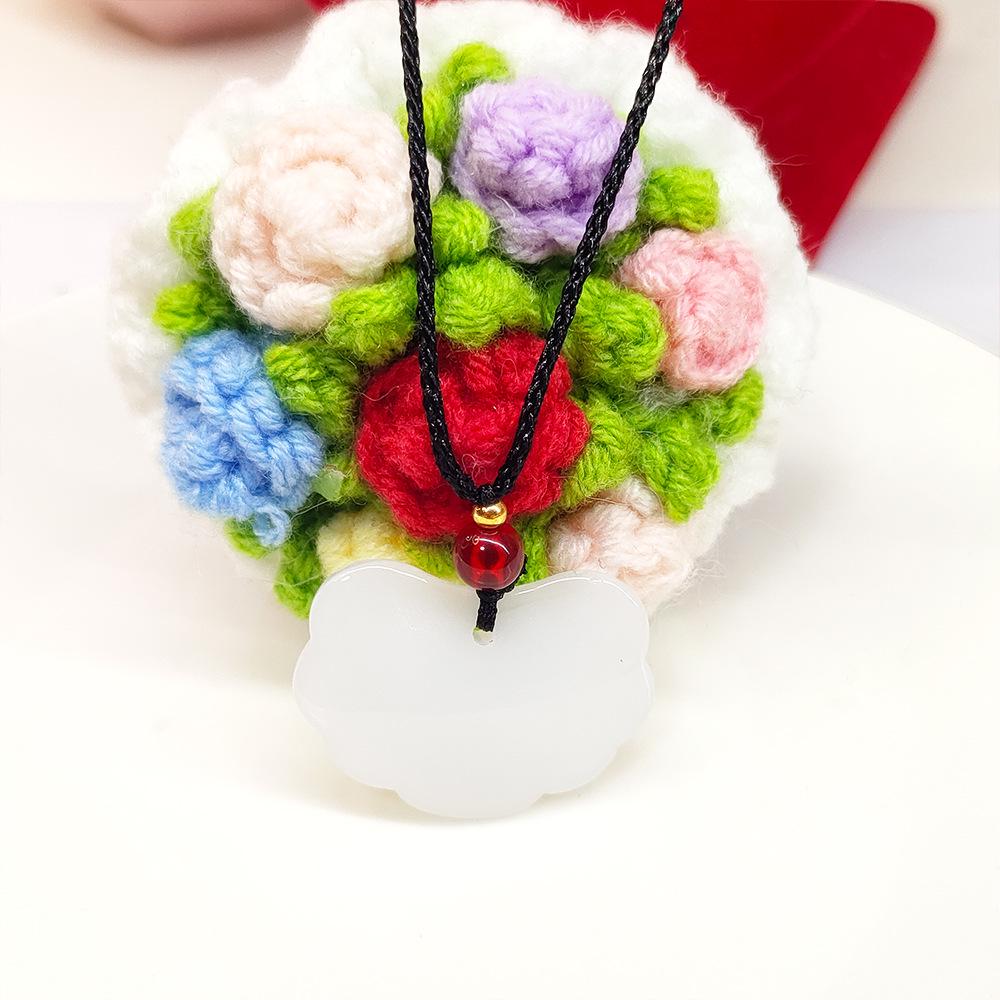 2025 Unisex Jade Glass Necklace - New Style Hot Pendant