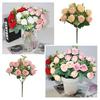 Multicolor Rose Artifcial Flower 10 Heads Floral Arragement Faux Flower Rose Party Supplies