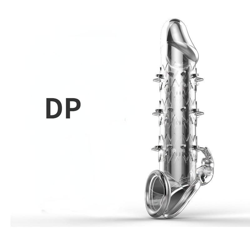 Penis Sleeve Reusable Condom Sex Toys for Men Penis Extender Delay Time Penis Enlargement Massage Sex Tool for Man