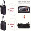 1 large capacity car hanging storage bag, foldable waterproof car garbage bag, camping supplies, car storage supplies