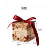 European Style Floral Wedding Candy Gift Box Wedding Favor Candy Box Gift Packaging Box with Bow Ribbon Pearl Party Paper Box