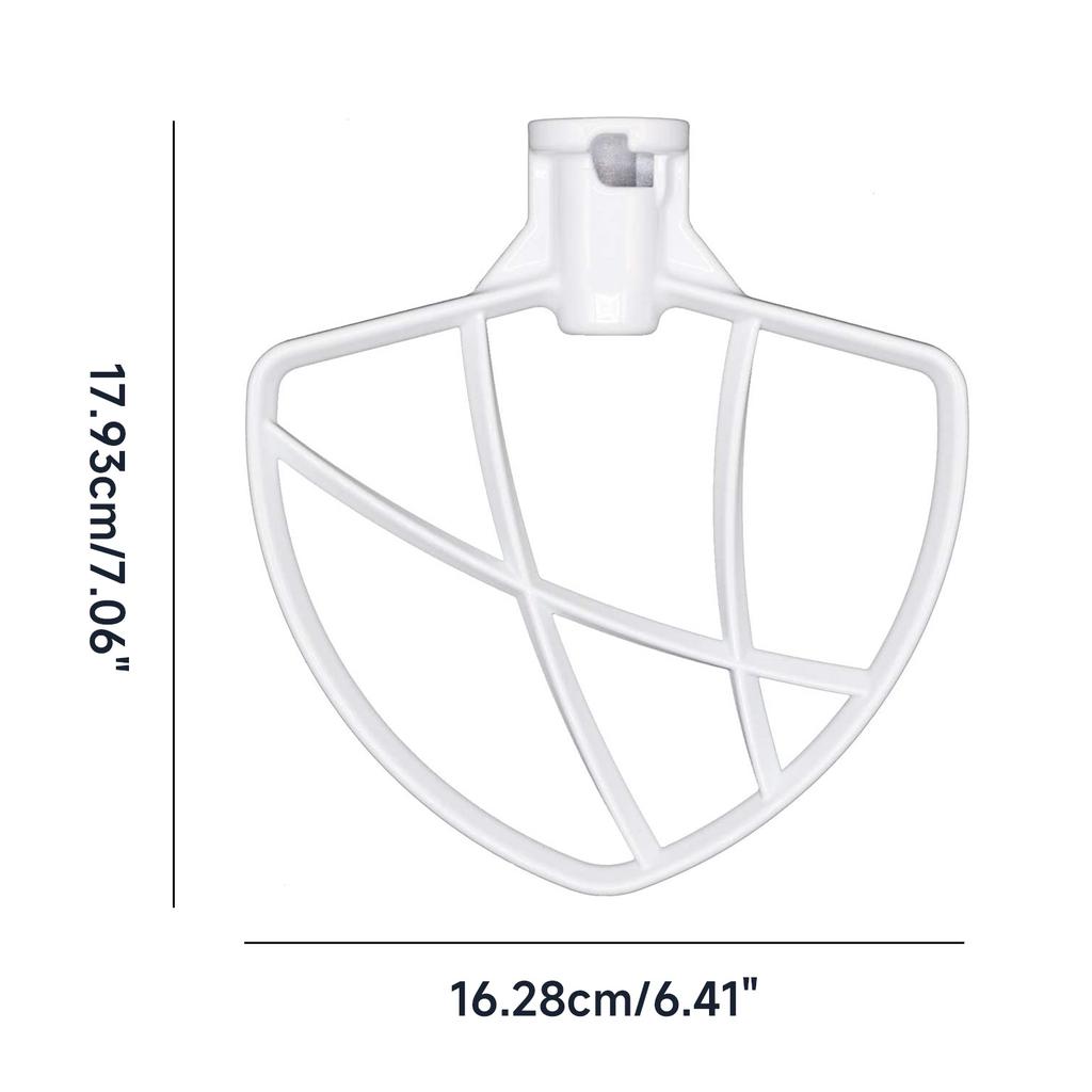 Coated Flat Beater Replacement Dough Mixing Paddle for 5.5-6QT Stand Mixer Efficient Metal Mixing Attachments Durable