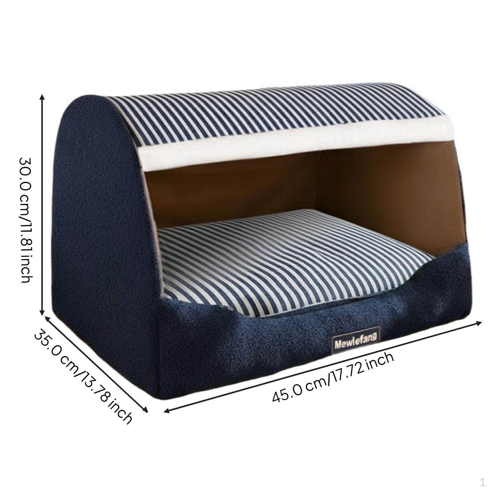 Dog House Bed, Insulated, Removable Cover