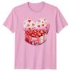 Valentines Day Hearts Chocolates Unisexs TShirt Unisexs Tee Graphic Top