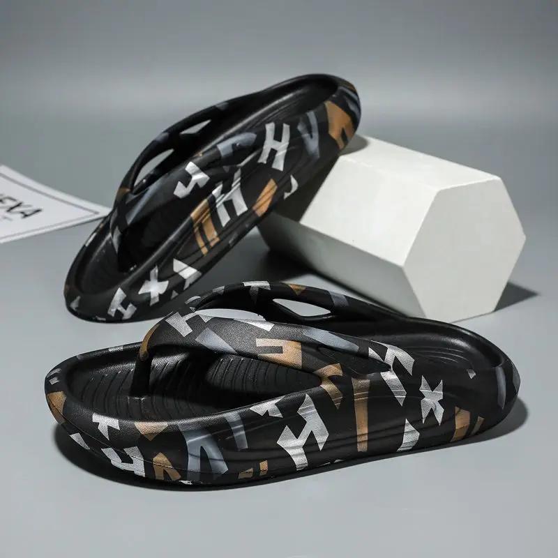 Fashion Shiatsu Men's Shoe Platform Flip Flops High Quality Fashion Slides Eva Clappers 2025 Trend Summer Sale Adult Casual Male Slipper