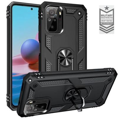 Protective Case - E.F.CONNECTION - Redmi Note 10S - Rigid - Support Ring - Magnetic Plate