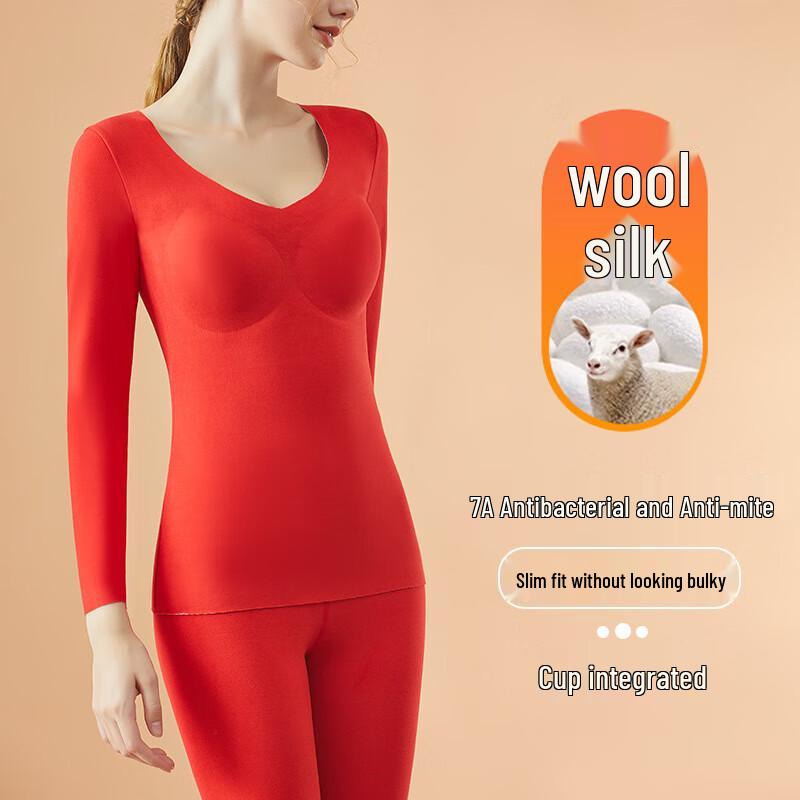 Женский термобельевой комплект Muqingqing на флисе L-XXL