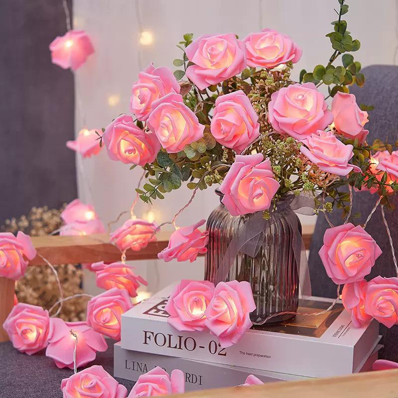 LED Rose String Lights - Bedroom Decoration & Wedding Proposal Props