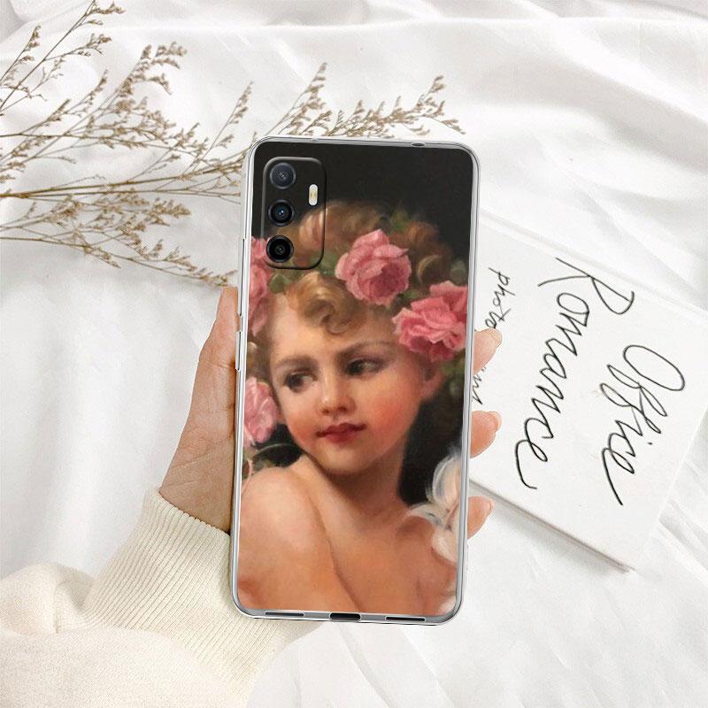 IK31 Fresco Adam Sculpture Angel Case for LG K22 K30 K40 K40S K41 K42 K50 K50S K51 K51S K52 K61 K62 K71 K92 Q60 Q61 V40 V50 V60