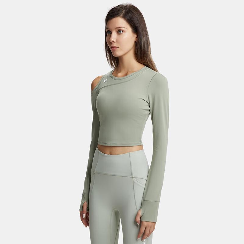 HOTSUIT Women s Brushed Yoga & Fitness Long-Sleeve Top L