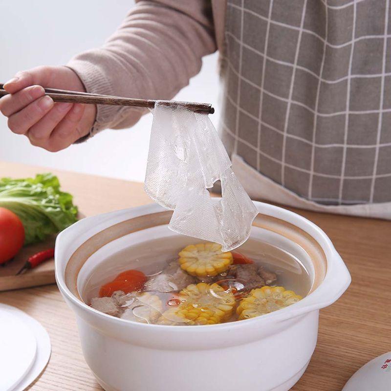 30pcs Round Soup Oil Absorbing Paper Absorption Membrane Pads Kitchen Cook