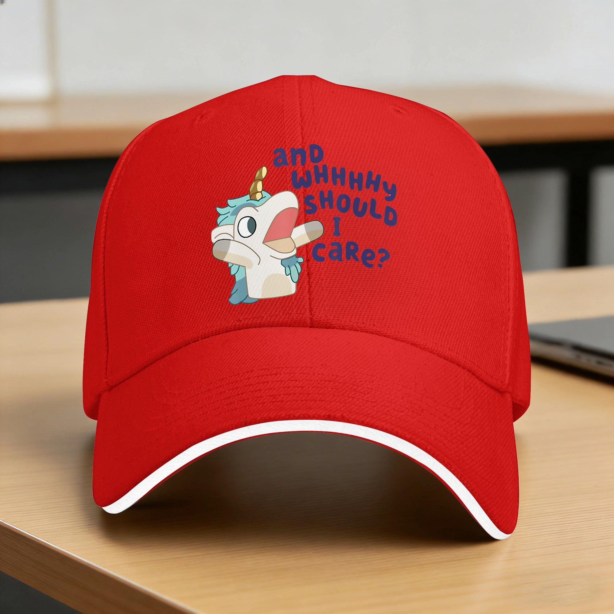 Unicorn AAAANNNDD Why Should I Care Casual Baseball Cap Summer Trucker Hat Dropshipping Snapback Cap Unisex Women Baseball Caps One Size