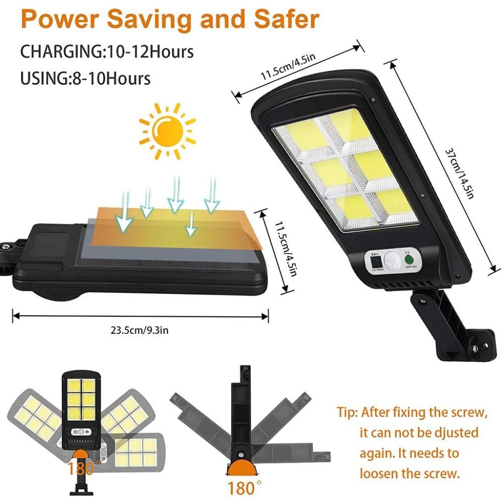 3 Lighting Mode Solar Lights Solar Powered Security Wall Lighting Solar Street Light  Pathway